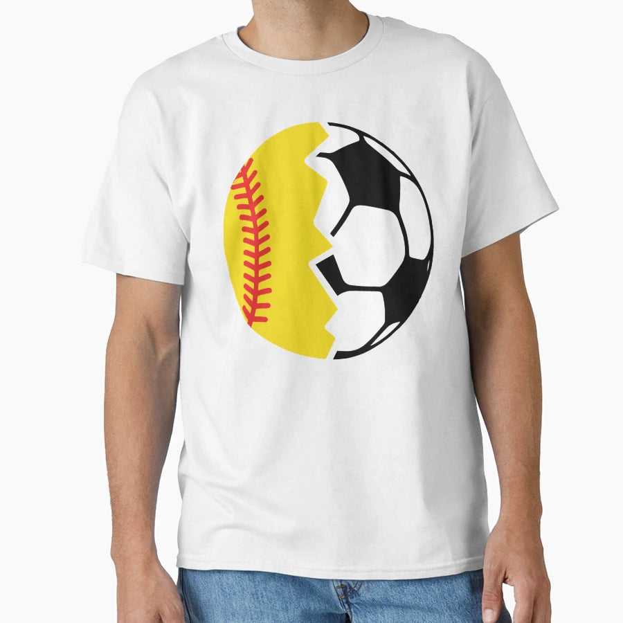 Soccer Softball Ball Gift Soccer T-Shirt - Aesthetic Graphic Men Women - T-Shirt, Sweatshirt, Hoodie