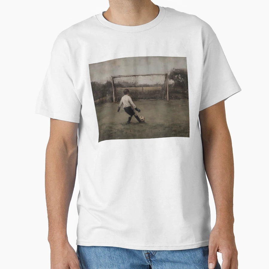 Child Kicking Soccer Ball Goal T-Shirt - Casual Everyday Wear for Adults - T-Shirt, Sweatshirt, Hoodie