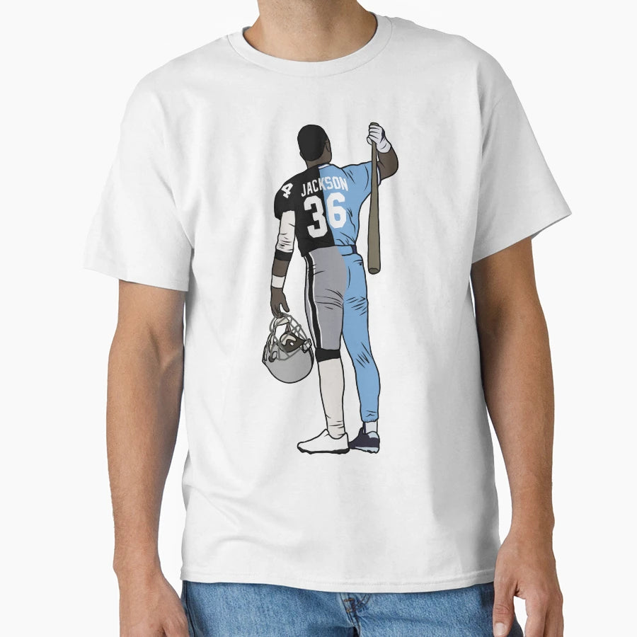 Bo Jackson Two Sport Athlete T-Shirt - Minimalist Print Unisex - T-Shirt, Sweatshirt, Hoodie