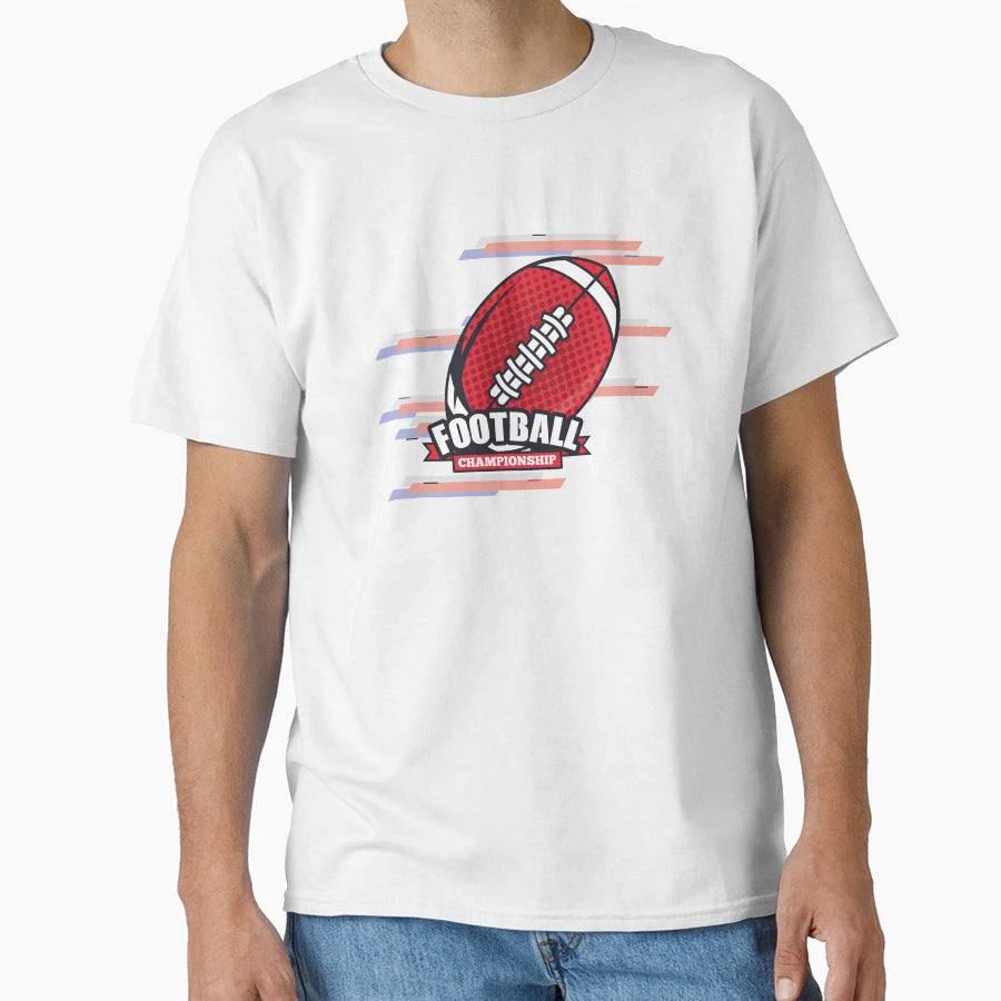 Football Championship T-Shirt - Minimalist Print for Adults - T-Shirt, Sweatshirt, Hoodie