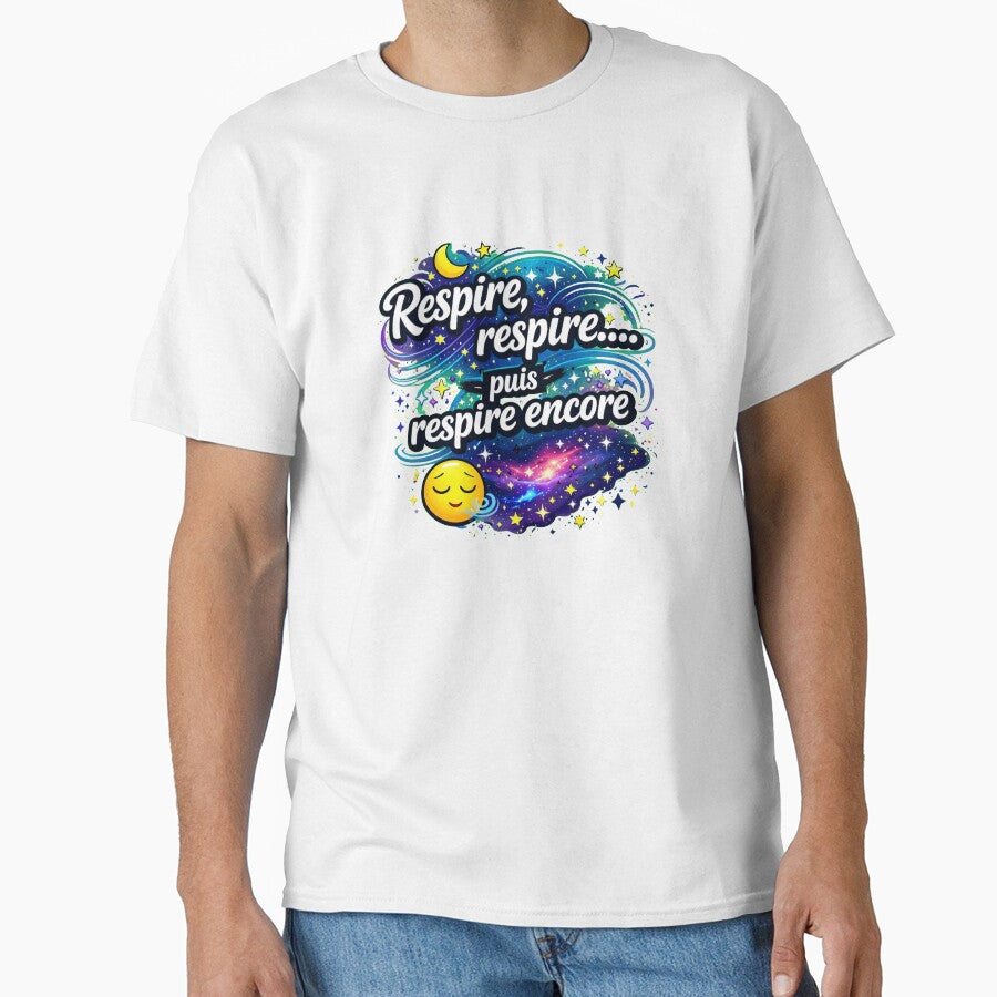 Geek /Poster Breathe Then Again Space Illustration by - Adult & Kids T-Shirts, Sweatshirts & Hoodies apparel design preview 1