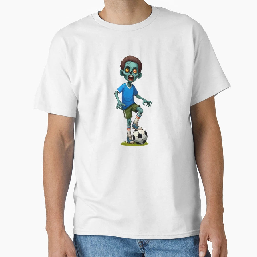 Zombie Soccer Halloween T-Shirt - Minimalist Print for Adults - T-Shirt, Sweatshirt, Hoodie