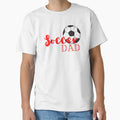 Soccer Dad Football T-Shirt - Minimalist Print Men Women - T-Shirt, Sweatshirt, Hoodie