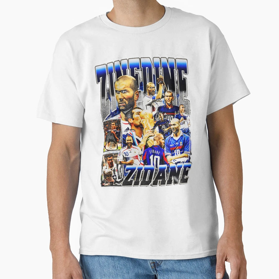 Zinedine Zidane Bootleg T-Shirt - Aesthetic Graphic Unisex - T-Shirt, Sweatshirt, Hoodie