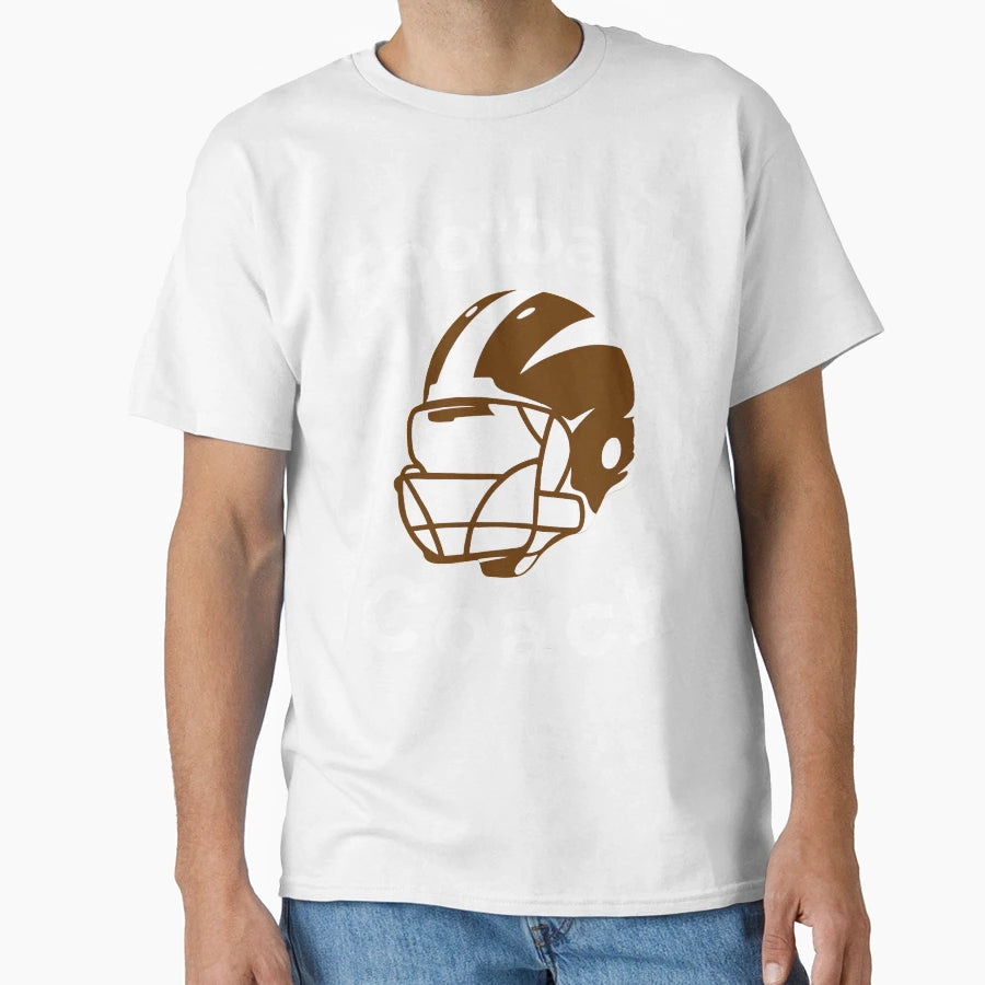 American Football Coach Helmet T-Shirt - Aesthetic Graphic Unisex - T-Shirt, Sweatshirt, Hoodie