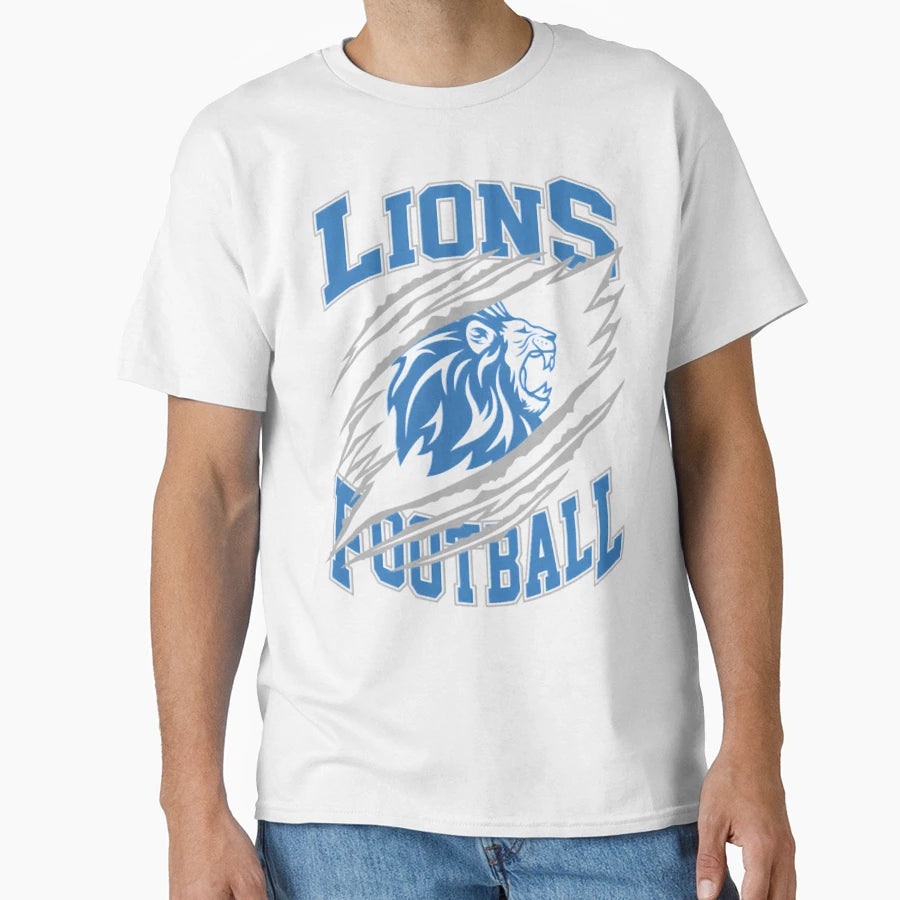 Football Detroit Lions T-Shirt - Graphic Print for Adults - T-Shirt, Sweatshirt, Hoodie
