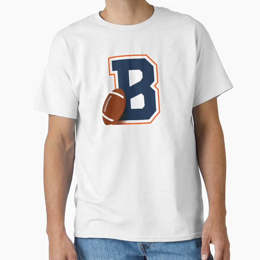 Denver Football Monogram T-Shirt - Novelty Apparel Unisex - T-Shirt, Sweatshirt, Hoodie