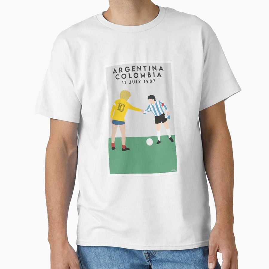 Argentina V Colombia 1987 T-Shirt - Casual Everyday Wear Men Women - T-Shirt, Sweatshirt, Hoodie