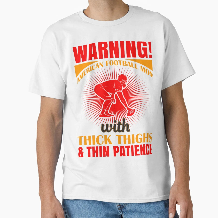 Football Momma American Football Player T-Shirt - Custom Art Print Unisex - T-Shirt, Sweatshirt, Hoodie