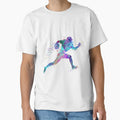 American Football Player Watercolor T-Shirt - Streetwear Style for Adults - T-Shirt, Sweatshirt, Hoodie