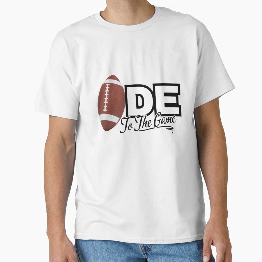 Ode To Game Football T-Shirt - Minimalist Print Men Women - T-Shirt, Sweatshirt, Hoodie