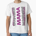 Mama Crystal Tiger Pattern Purple T-Shirt - Casual Everyday Wear for Adults - T-Shirt, Sweatshirt, Hoodie