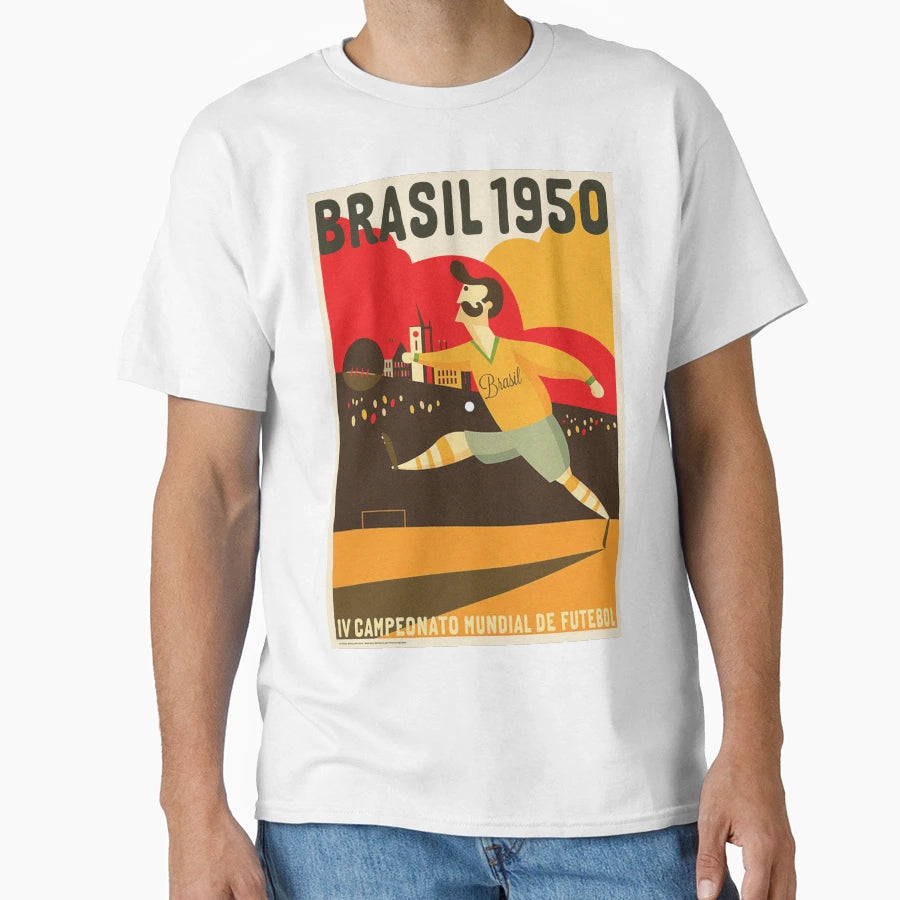 Brasil 1950 World Cup T-Shirt - Graphic Print Unisex - T-Shirt, Sweatshirt, Hoodie