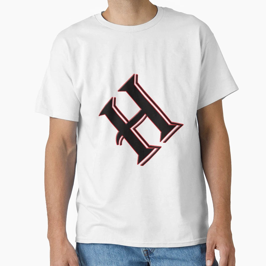 Alphabet H T-Shirt - Minimalist Print Men Women - T-Shirt, Sweatshirt, Hoodie