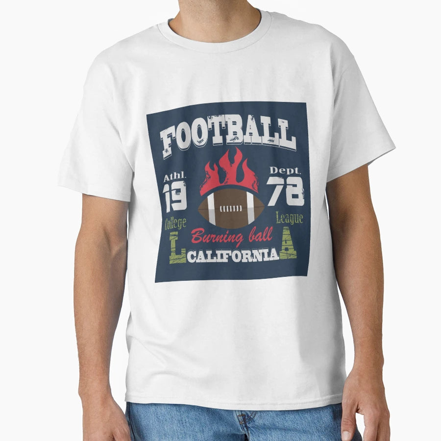 Football California T-Shirt - Graphic Print Unisex - T-Shirt, Sweatshirt, Hoodie