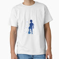 Child Playing Football Blue Stars T-Shirt - Novelty Apparel Men Women - T-Shirt, Sweatshirt, Hoodie