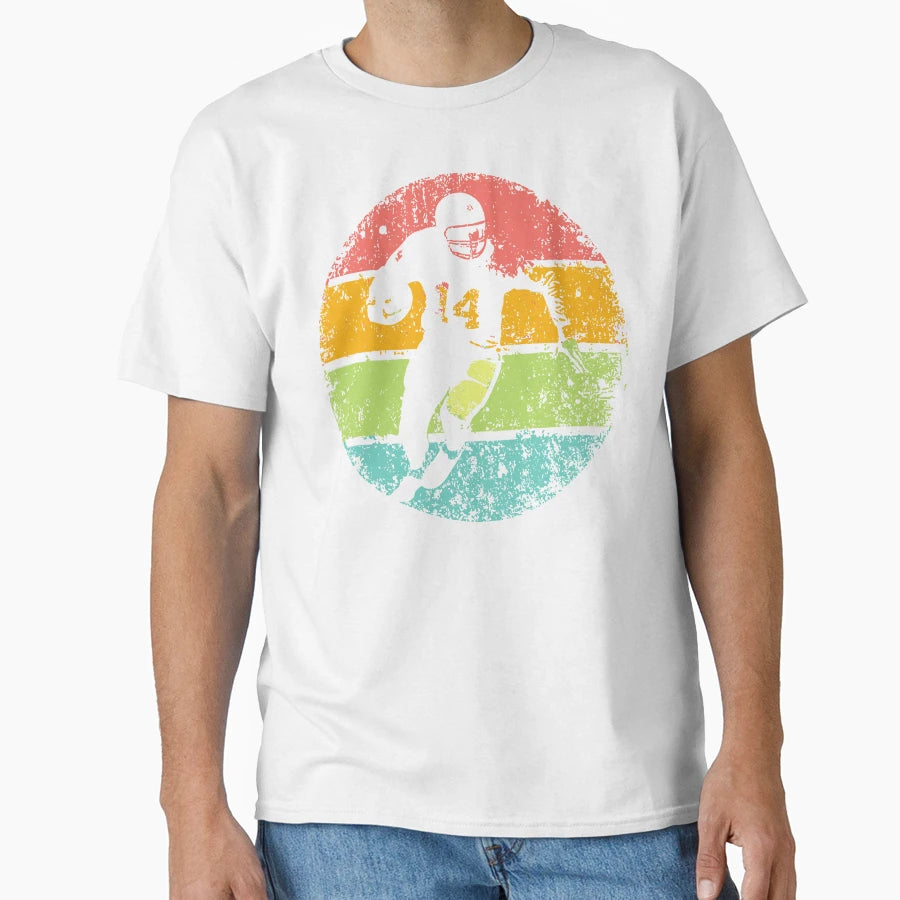 Football Icon Sports Art Game Day Vibes T-Shirt - Minimalist Print Unisex - T-Shirt, Sweatshirt, Hoodie