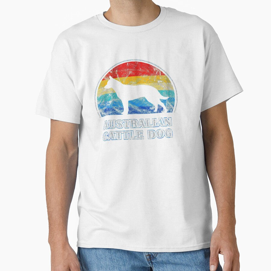 Australian Cattle Dog Vintage Design Love Gift by - Adult & Kids T-Shirts, Sweatshirts & Hoodies apparel design preview 1