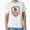 American Football Sports Club Shield T-Shirt - Trendy Graphic Men Women - T-Shirt, Sweatshirt, Hoodie
