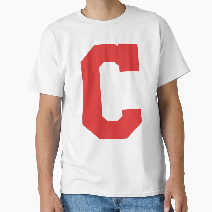 Alphabet Red C Sports Letter C T-Shirt - Minimalist Print for Adults - T-Shirt, Sweatshirt, Hoodie