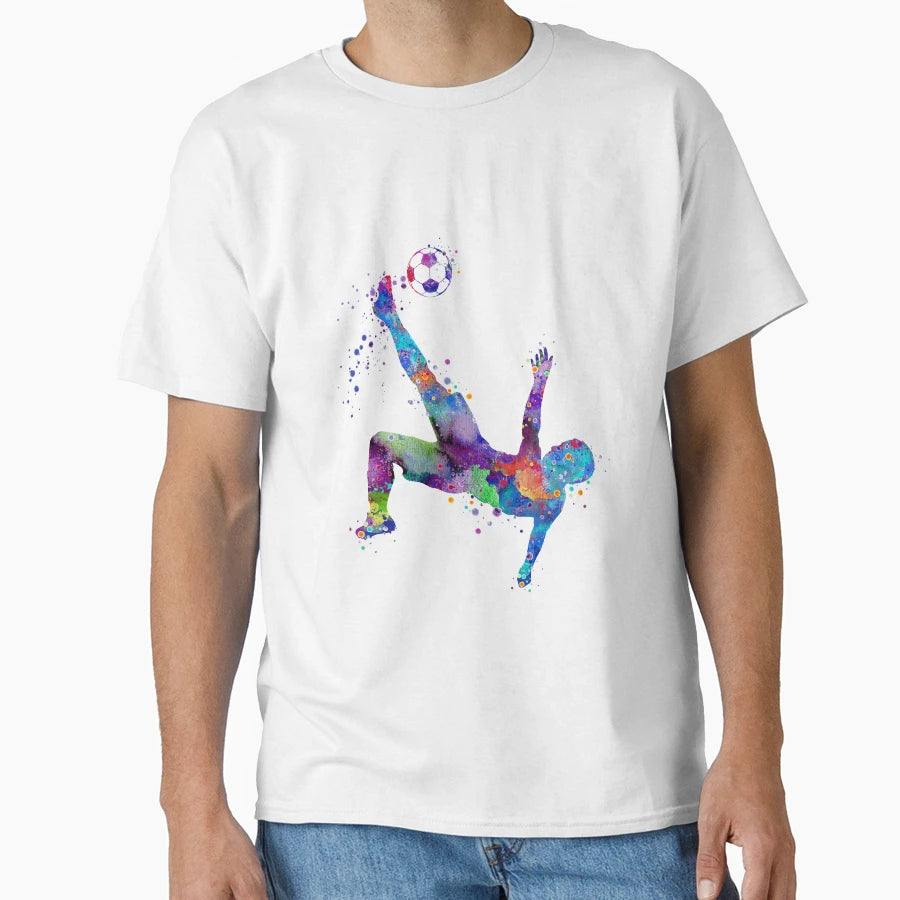 Soccer Bicycle Kick Sports T-Shirt - Casual Everyday Wear Men Women - T-Shirt, Sweatshirt, Hoodie