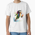 Cartoon Soccer Ball Logo Illustration T-Shirt - Graphic Print Men Women - T-Shirt, Sweatshirt, Hoodie