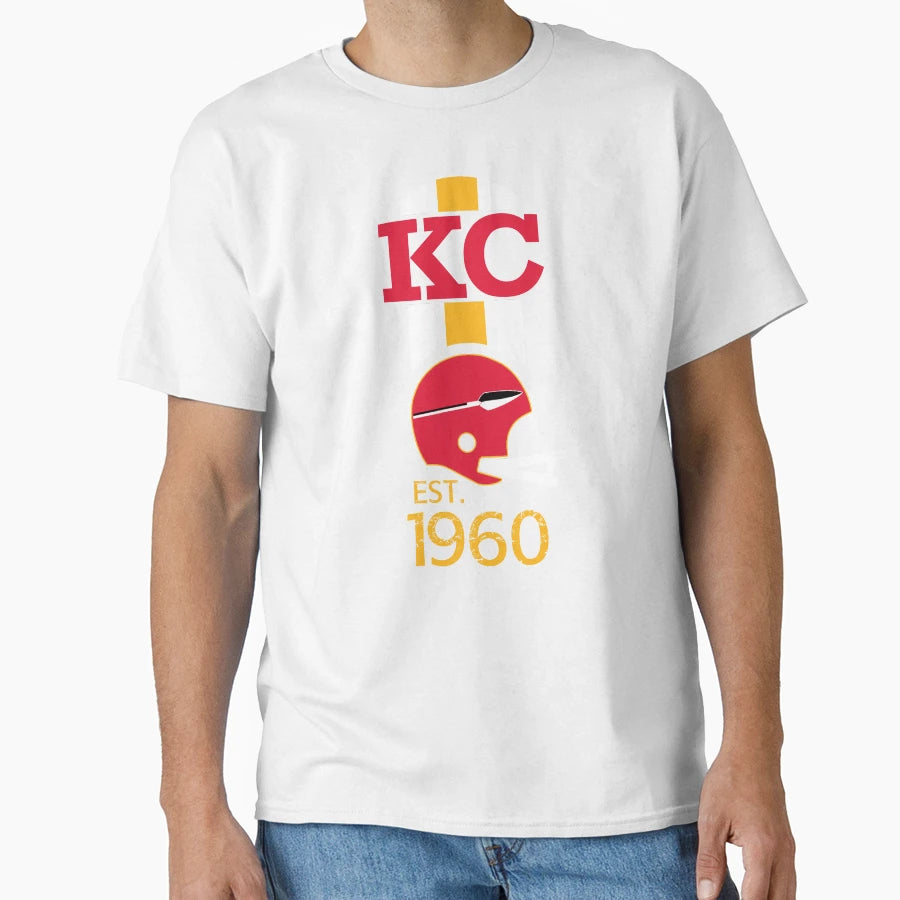 Kansas City Pro Football 1960 Throwback T-Shirt - Custom Art Print Unisex - T-Shirt, Sweatshirt, Hoodie