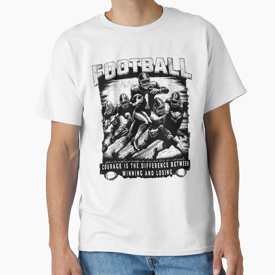 Courage Gridiron Football Players T-Shirt - Custom Art Print Unisex - T-Shirt, Sweatshirt, Hoodie