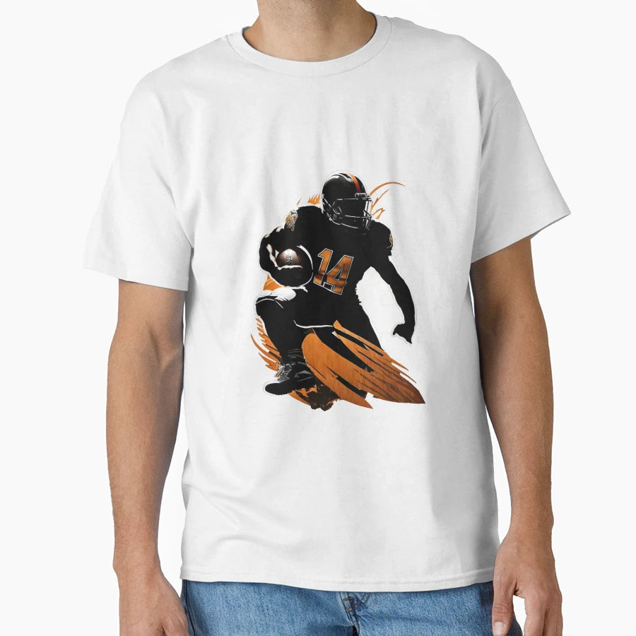 Football Player Baseball Player T-Shirt - Casual Everyday Wear Men Women - T-Shirt, Sweatshirt, Hoodie