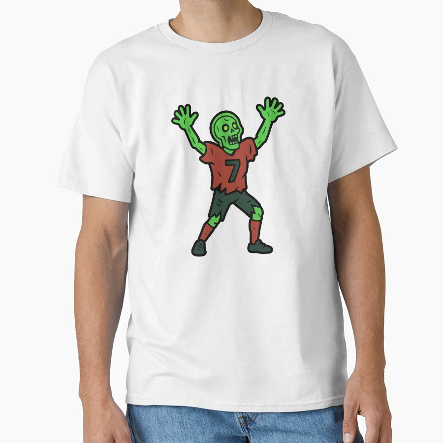 Zombie Soccer Football Goal T-Shirt - Minimalist Print Men Women - T-Shirt, Sweatshirt, Hoodie