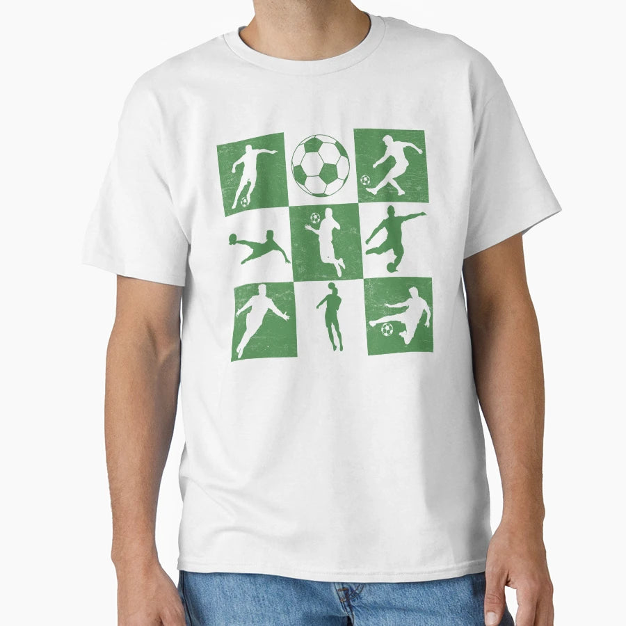Mens Soccer Football Green T-Shirt - Trendy Graphic Men Women - T-Shirt, Sweatshirt, Hoodie