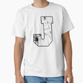 Letter J Initials T-Shirt - Novelty Apparel for Adults - T-Shirt, Sweatshirt, Hoodie