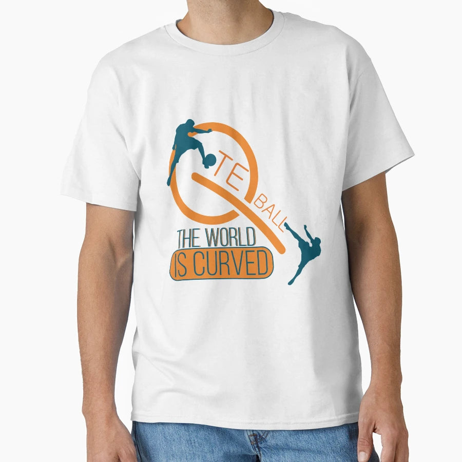 Teqball World Is Curved T-Shirt - Graphic Print for Adults - T-Shirt, Sweatshirt, Hoodie