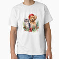 Adorable dog and cat christmas holiday print by dcrc - Adult & Kids T-Shirts, Sweatshirts & Hoodies apparel design preview 1