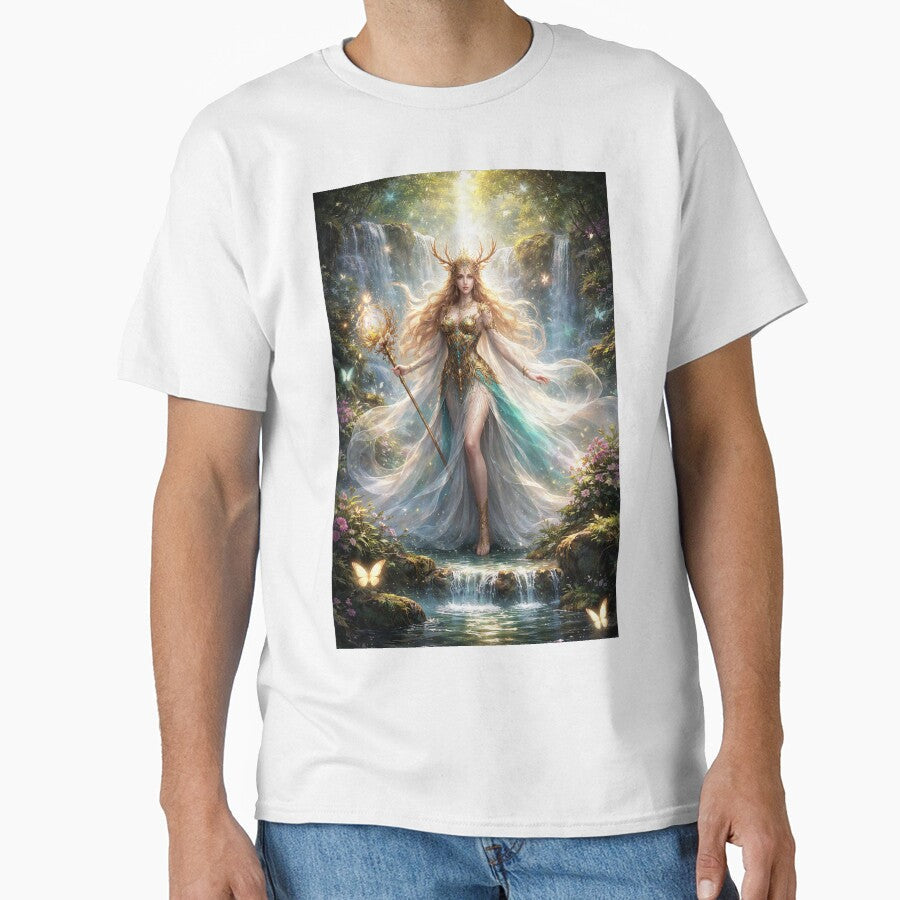 Forest Goddess of Light Magical Fantasy Nature - Adult & Kids T-Shirts, Sweatshirts & Hoodies apparel design preview 1