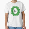 Center Circle Football Monogram O T-Shirt - Fun Novelty Design Men Women - T-Shirt, Sweatshirt, Hoodie