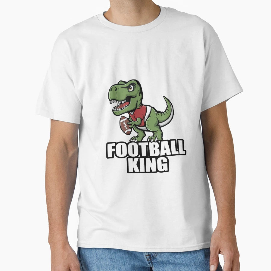 American Footbal Dinosaur T-Shirt - Aesthetic Graphic Men Women - T-Shirt, Sweatshirt, Hoodie
