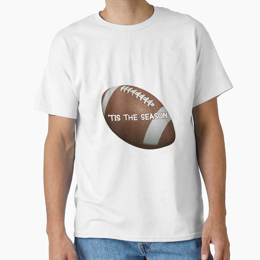 Tis Season Football T-Shirt - Aesthetic Graphic for Adults - T-Shirt, Sweatshirt, Hoodie