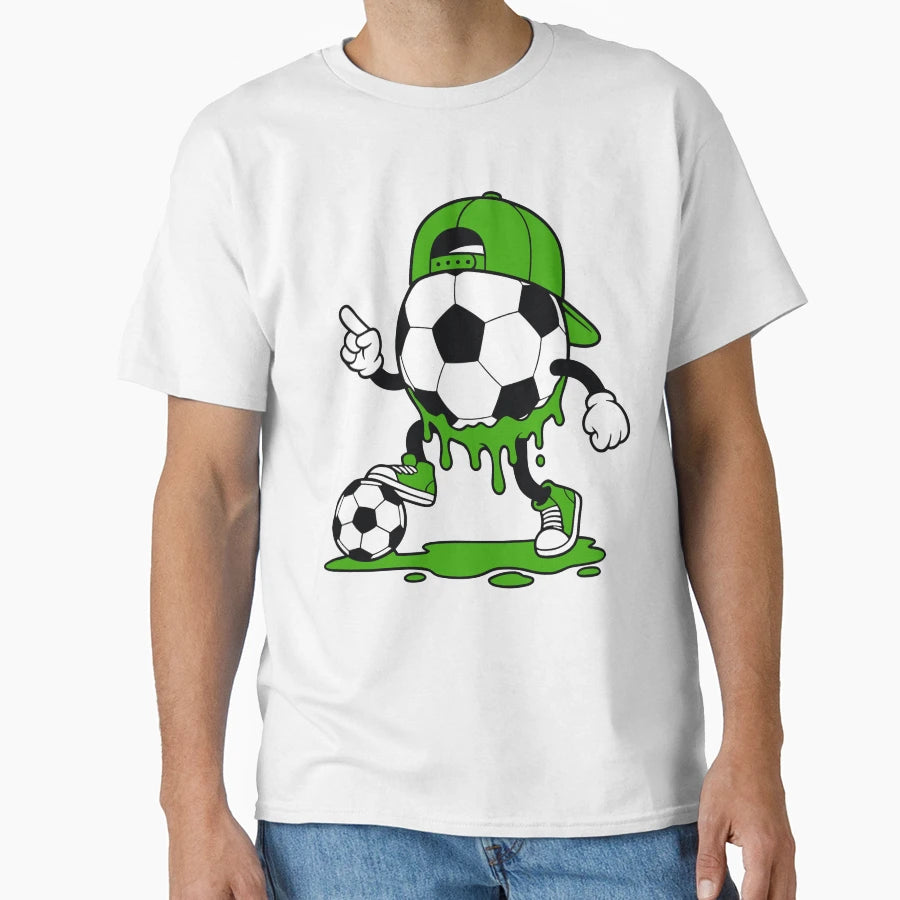 St Patricks Day Soccer Ball Character T-Shirt - Trendy Graphic Unisex - T-Shirt, Sweatshirt, Hoodie