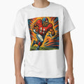 Football Player Comics Stylcartoone T-Shirt - Unique Graphic Men Women - T-Shirt, Sweatshirt, Hoodie