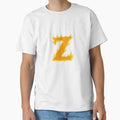 Fire Letter Z Typography Flaming T-Shirt - Minimalist Print Unisex - T-Shirt, Sweatshirt, Hoodie