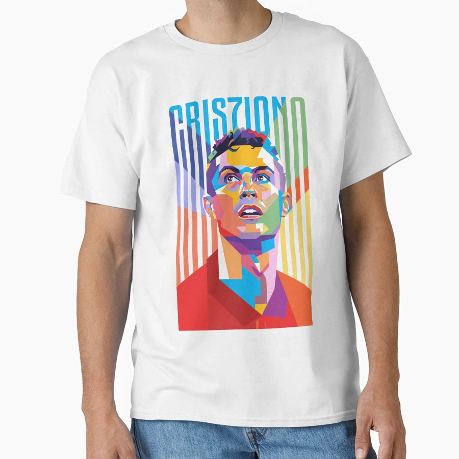 Cr7 Pop Art T-Shirt - Fun Novelty Design for Adults - T-Shirt, Sweatshirt, Hoodie
