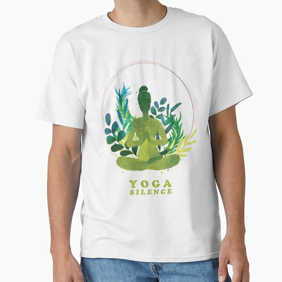 Yoga Silence by Hasnat Hameed - Adult & Kids T-Shirts, Sweatshirts & Hoodies apparel design preview 1