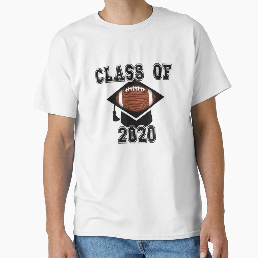 Class 2020 Football Sports Theme Grad T-Shirt - Fun Novelty Design Unisex - T-Shirt, Sweatshirt, Hoodie