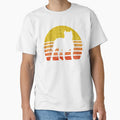 Retro Pitbull Sunset by Beltschazar - Adult & Kids T-Shirts, Sweatshirts & Hoodies apparel design preview 1