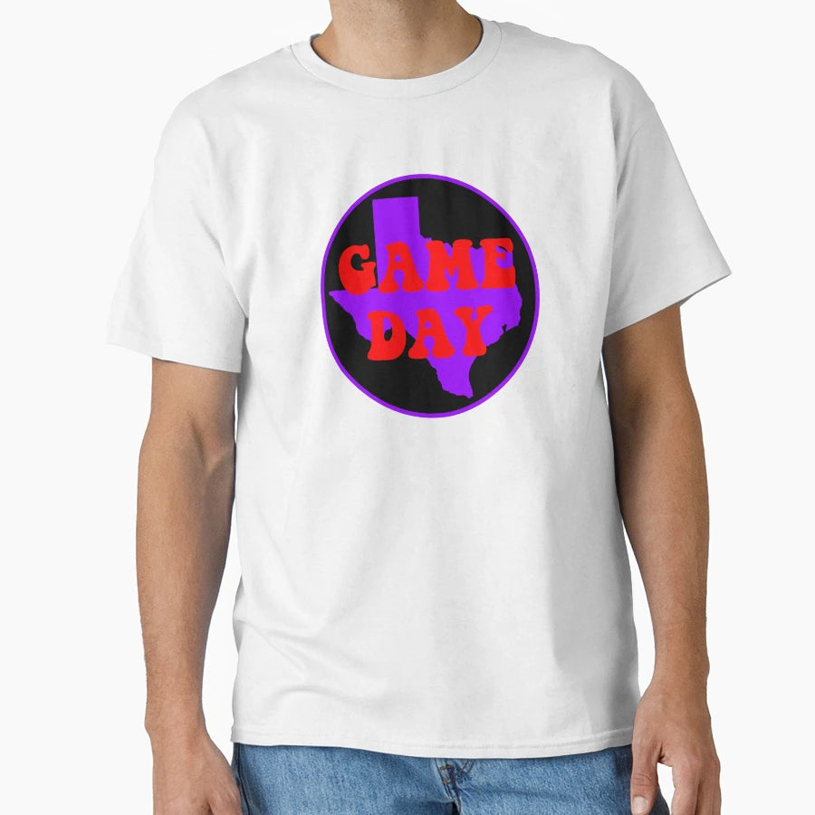 Purple And Red Texas Game Day T-Shirt - Casual Everyday Wear Men Women - T-Shirt, Sweatshirt, Hoodie