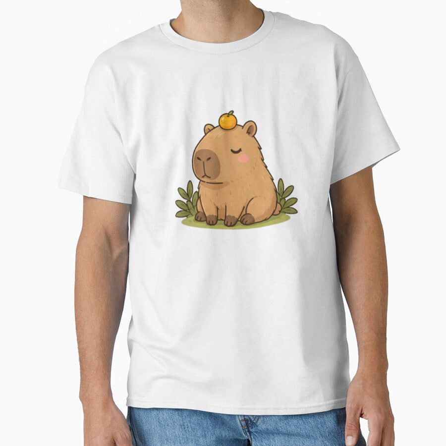Good Vibes Capybara by MellowMunchkins - Adult & Kids T-Shirts, Sweatshirts & Hoodies apparel design preview 1