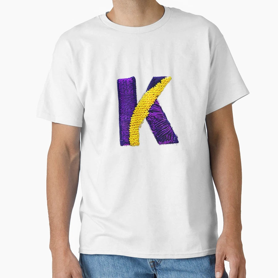 Letter K Monogram Typography Collage T-Shirt - Streetwear Style for Adults - T-Shirt, Sweatshirt, Hoodie