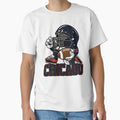 Chicago Chicago Football Helmet Mascot T-Shirt - Custom Art Print Unisex - T-Shirt, Sweatshirt, Hoodie