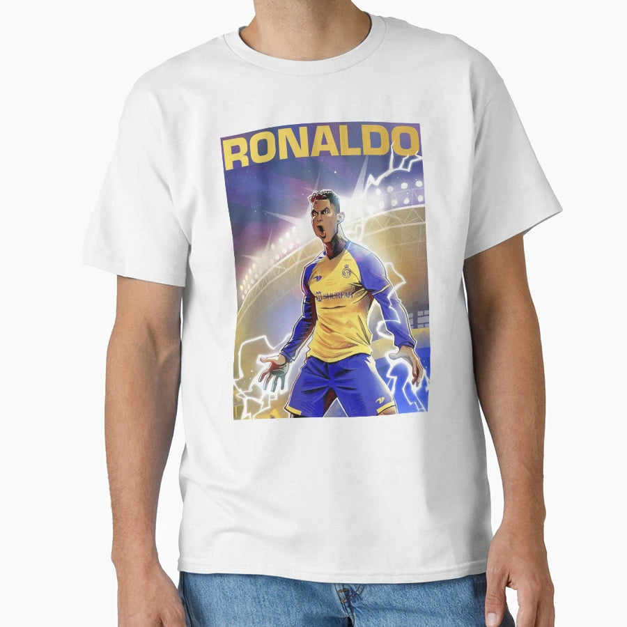 Ronaldo Al Nassr Football Club T-Shirt - Casual Everyday Wear for Adults - T-Shirt, Sweatshirt, Hoodie